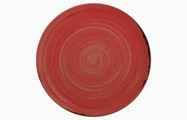Prato Coupe 28cm Rustico Vermelho