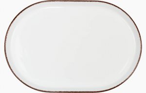 Platter 34X23cm Coral Brown