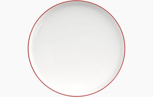 Nordika Red Rim Plate 32cm