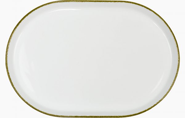 Platter 34X23cm Olive Green