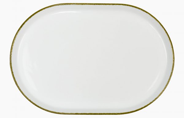 Platter 29X20cm Olive Green