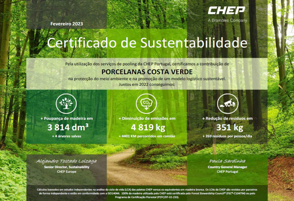 Costa Verde reconocida por CHEP